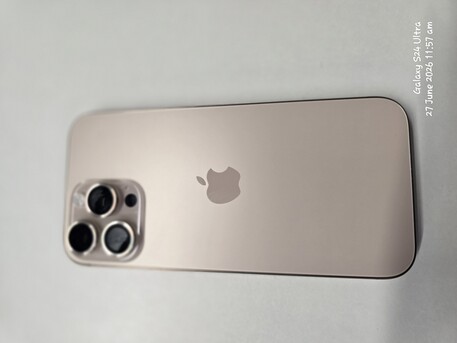 Riyadh, Mobile Phones, SAR 3800,  I Phone 16 Pro Max 256 GB Zero Scratches, Rarely Used Mint Condition(same Like New) Slight
