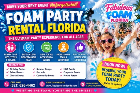 New York, Event Planning, Foam Party Rental Florida &ndash; Safe, Clean & Fun For Every Event