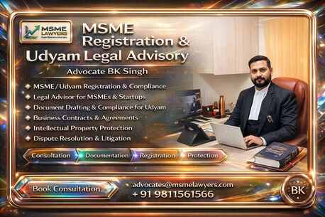 Ghaziabad, Legal, Looking For An MSME Registration & Udyam Legal Advisory Lawyer?