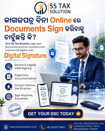 Bhubaneswar, Financial, Authorized Digital Signature Provider In Bhubaneswar