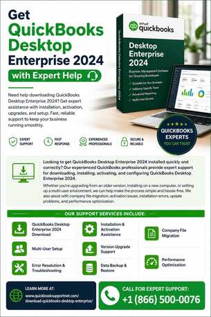 Los Angeles, Accounting, Get QuickBooks Desktop Enterprise 2024 With Expert Help