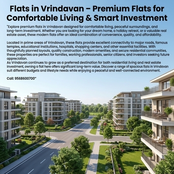 Lucknow, Commercial Plots, Flats In Vrindavan &ndash; Premium Flats For Comfortable Living & Smart Investment