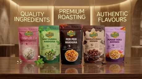 Mumbai, Food, INR 100,  High Protein Flavoured Makhana For Fitness | Healthy & Crunchy Snacks By Snackriti