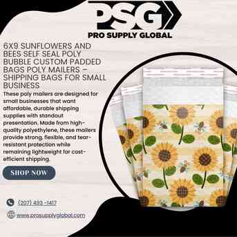 New York, Materials, USD 4,  Designer Bubble Mailers | 6x9 Custom Padded Bubble Mailers For Small Business
