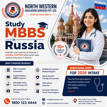 Mumbai, Counseling, 🌍 Study MBBS In Russia – Build Your Future With World-Class Medical Education!