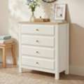 GBP 115,  Haven White Painted 4 Drawer Chest Of Drawers