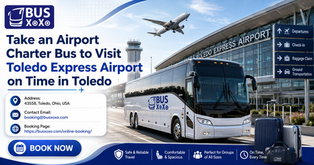 New York, Travel, Take An Airport Charter Bus To Visit Toledo Express Airport On Time In Toledo
