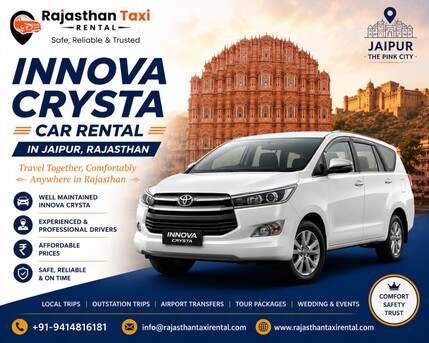 Jaipur, Travel, Top Reasons To Book Innova Crysta Car Rental In Jaipur