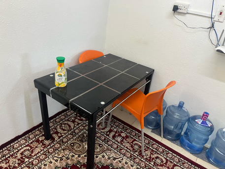 Jubail, Furniture, SAR 450,  4 Seat Dining Table With 2 Chair And 1 Big Carpet
