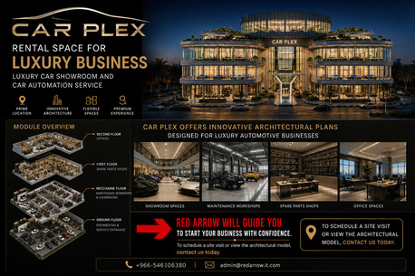 Riyadh, Business, OPEN YOUR CAR SHOWROOM OR CAR AUTOMATION SERVICE CENTER WITH LUXURY SPACE