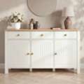 GBP 179,  Linra White Large Painted Sideboard Cabinet