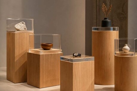 New York, Business, Custom Wood Pedestal Manufacturer Jacksonville | Instant Display Cases