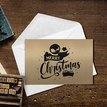 Los Angeles, Printing, Order Custom Flat Brown Kraft Greeting Cards From PrintMagic