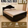 BHD 75,  Solid Wood King Size Bed