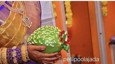 Visakhapatnam, Clothing & Accessories, INR 1100,  Beautiful Kobbari Bondam Decoration | Vizag Pelli Poola Jada