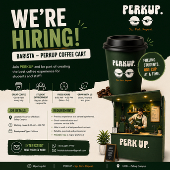Manama, Jobs, Barista