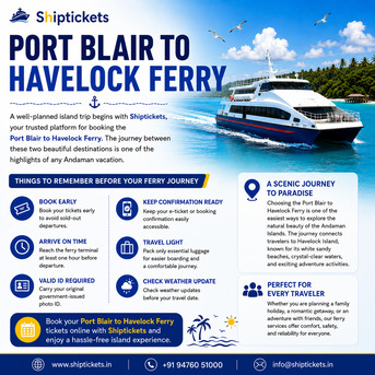 Mumbai, Travel, Reliable Port Blair To Havelock Ferry Booking For A Smooth Island Journey