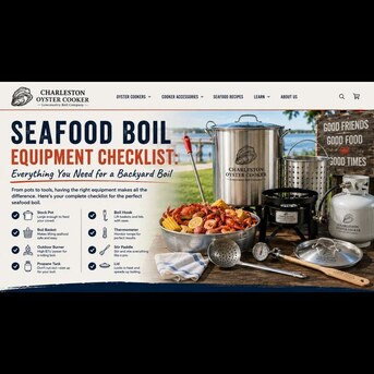 New York, Food, USD 550,  Seafood Boil Equipment Checklist: The Ultimate Backyard Guide
