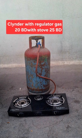 Manama, Household Items, BHD 25,  Clynder With Regulator Gas Pipe Automatic Stove 25 Bd All Msg 3670 8372 Wts Ap No Call