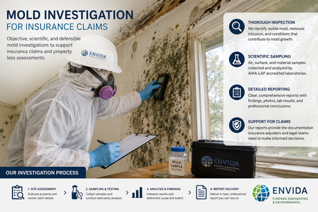 London, Household, Mold Investigation For Insurance Claims