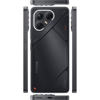 Al Aziziyah, Mobile Phones, SAR 500,  Tecno Pova 7 5G Black In Mint Condition With Box And Charger.