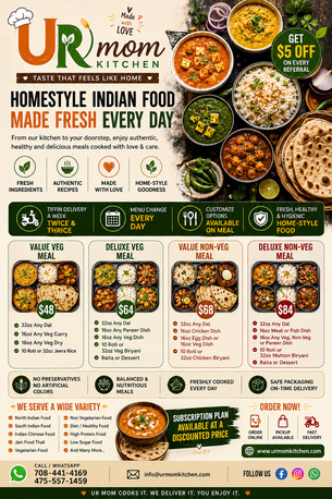 Chicago, Food Delivery, Nothing Beats The Taste Of Home - Urmomkitchen