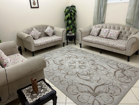 Al Malaz, Furniture, SAR 500,  Sofa Set 3 Seater One + 2 Seater Two Nos With Center Table And 4 Side Table