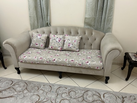 Al Malaz, Furniture, SAR 500,  Sofa Set 3 Seater One + 2 Seater Two Nos With Center Table And 4 Side Table