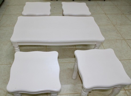 Al Jubail Al Balad, Furniture, SAR 400,  Set Of Side Tables In Like New Condition For Sale