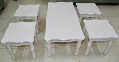 Al Jubail Al Balad, Furniture, SAR 400,  Set Of Side Tables In Like New Condition For Sale