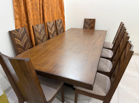 Riyadh, Furniture, SAR 1700,  Wooden Dining Table With For 10 Persons