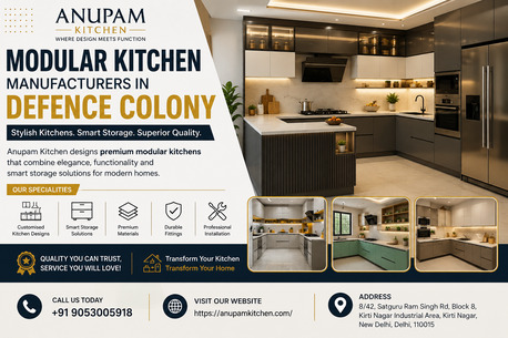 New Delhi, Construction, Top Modular Kitchen Manufacturers In Defence Colony For Modern Homes