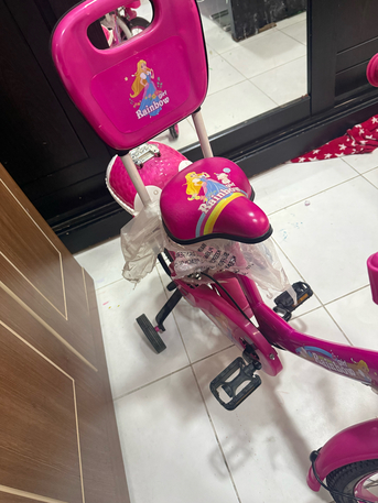 Dammam, Baby & Kid Stuff, SAR 100,  Girl Bycycle New Plastic Also Not Removed Fully