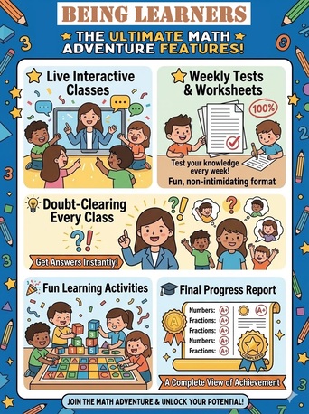 Dammam, Lessons Offered, ONLINE MATHS CLASSES &ndash; FOR CLASS 3 TO 5 (AGE 8&ndash;10 YEARS)
