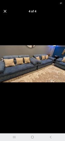 Riyadh, Furniture, SAR 650,  9 Seater Sofa Set With 2 Side Tables For Sale