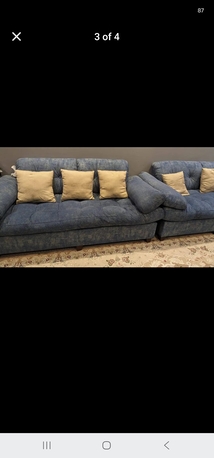 Riyadh, Furniture, SAR 650,  9 Seater Sofa Set With 2 Side Tables For Sale