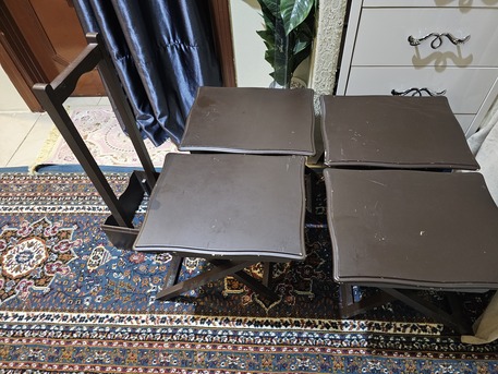 Riyadh, Furniture, SAR 65,  Set Of 4 Serving Table For Sale