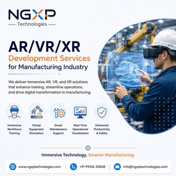 Kerala, Software Development, AR/VR/XR Development Services For Manufacturing | NGXP