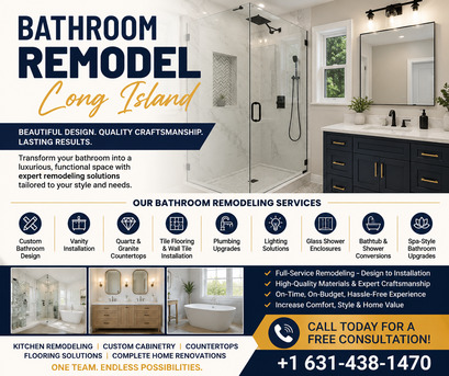 New York, Construction, Bathroom Remodel Long Island | Custom Renovation Experts