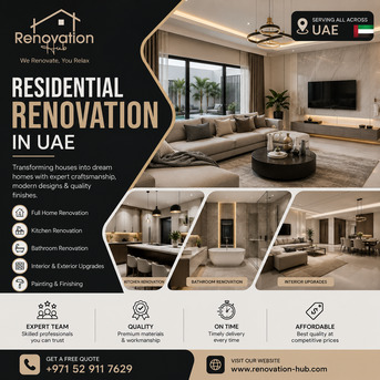 Dubai, Interior Design, Top Rated Home Renovation Dubai - Renovation Company Renovation Hub