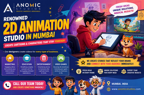 Mumbai, Creative, 2D Animation Studio In Mumbai Create Frames That Connects