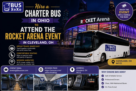 New York, Travel, Hire A Charter Bus In Ohio To Attend The Rocket Arena Event In Cleveland, OH