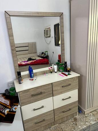Al Malaz, Household Items, SAR 1050,  New Condition Bed With Mattress, Wardrobe And Dressing Table