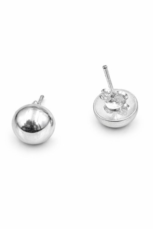 Mumbai, Jewelry, 24,  925 Pure Silver Simple Plain Earrings | Minimalist Elegance