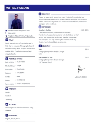 Jeddah, Job Seekers, Coffee Barista