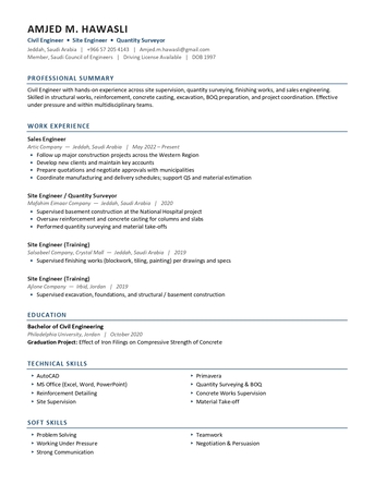 Jeddah, Job Seekers, Civil Engineer  ( Site Engineer - Preurmaent  -quantity Srvaing )