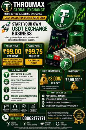 Bangalore, Business, USDT Cash Collection  Agent Business  Opportunity