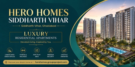 Ghaziabad, Real Estate For Sale, 3 BR,  12345 Sq. Meter,  Hero Homes Siddharth Vihar Ghaziabad &ndash; Premium Luxury Living