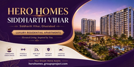 Ghaziabad, Real Estate For Sale, 3 BR,  12345 Sq. Meter,  Hero Homes Siddharth Vihar Ghaziabad &ndash; Premium Luxury Living