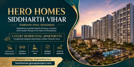 Ghaziabad, Real Estate For Sale, 3 BR,  12345 Sq. Meter,  Hero Homes Siddharth Vihar Ghaziabad &ndash; Premium Luxury Living